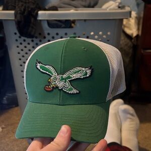 Green and White Eagle Logo Cap